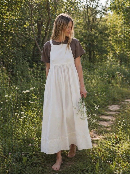 Rudy Jude Dresses & Skirts - NWT Rudy Jude Organic Cotton Adult Apron Dress in Salt Size S